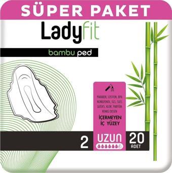 Lady Fit Bambu Ped Süper Uzun 20 Ped