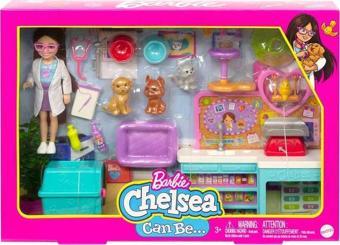 Mattel Barbie Chelsea Meslekleri Öğreniyor Veteriner Oyun Seti - HGT12