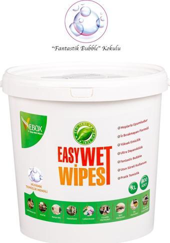 VEBOX Easy Wet Wipes Kova Islak Mendil Fantastik Bublle Kokulu Eko 300 Yaprak