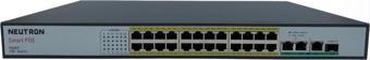 Neutron NT-PS24-320 24 Port Poe 3 port GB Uplink 1 Port GB SFP 250 Metre 320W Poe Switch