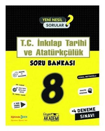 8.Sınıf LGS T.C İnkılap Tarihi ve Atatürkçülük Soru Bankası - Kolektif  - Üçgen Akademi