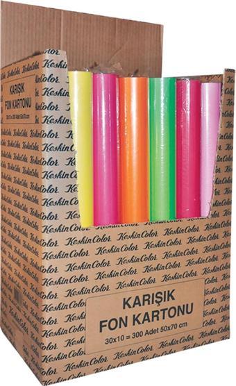 Keskin Color Fon Kartonu 35X50Cm 110 Gram 10 Renk Karışık Poşetli 201301-99