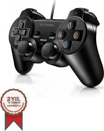 Torima Siyah Oyun Kolu Analog Usb Oyun Kolu Joystick Pc Oyun Kolu Gamepad Konsol