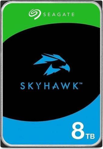 Seagate Skyhawk ST8000VX010 3.5″ 8TB 256MB 5400RPM Sata3 7/24 Güvenlik Harddiski