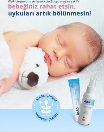 Acto Baby Gel 50 Ml | Bebekler Için Koruyucu Pişik Jeli Bez Bölgesi Bakım Jeli