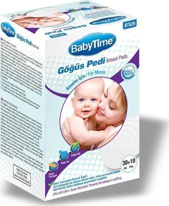 Babytime Doğal Ekstra Yumuşak Göğüs Pedi 40'Lı Bt529