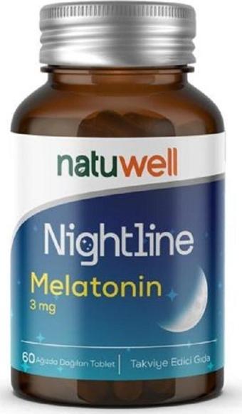 Natuwell Nigrhtline Melatonin 3 Mgr 60 Tablet