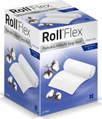 Roll Flex Hidrofil Sargı Bezi 25 Adet 15 Cm X 2M