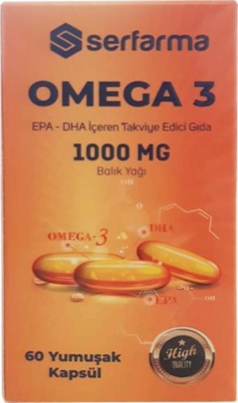 Serfarma Omega 3 1000 Mg 60 Yumuşak Kapsül