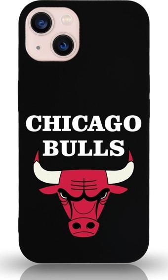 Printify Iphone 13 Uyumlu Lansman Chicago Bulls Tasarımlı Altı Kapalı İçi Kadife Kaplı Kapak