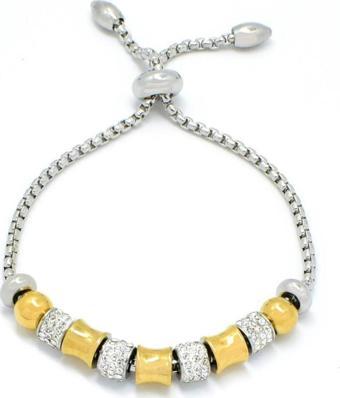 Brezza Lusso Pandora Model Zirkon Taşlı Bayan Charm Çelik Bileklik