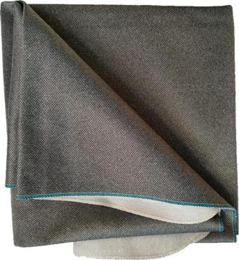 Eser Okey Oyun Masa Örtüsü Flok 140 x 140 cm Açık Gri