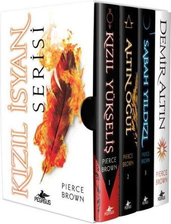 Kızıl İsyan Serisi-Kutulu Özel Set-4 Kitap Takım - Pierce Brown - Pegasus Yayınevi