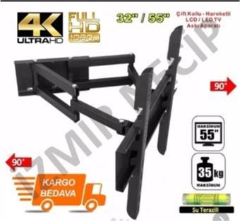 Ncp Lcd-Led Tv-Plazma Tv 32 " Inç 55 " Inç Hareketli Çift Kol Askı Aparatı