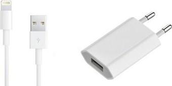 Prige USB Adaptör + Data Kablosu ( iPhone Uyumlu 5/5S/SE/6/6S/7/Plus/8/X )