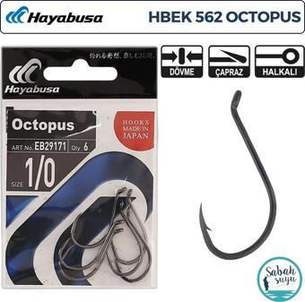 Hayabusa HBEK 562 Octopus Delikli İğne Siyah #1/0 (6 Adet)