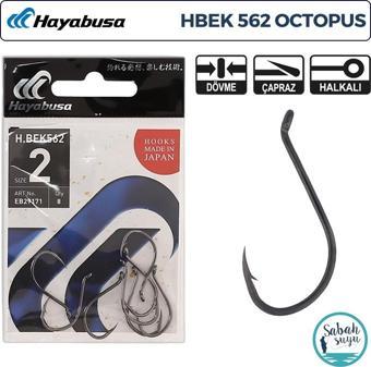 Hayabusa HBEK 562 Octopus Delikli İğne Siyah #2 (8 Adet)