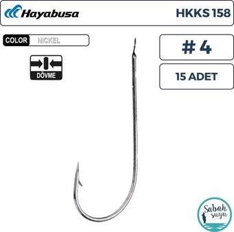 Hayabusa HKKS 158 Tekli İğne Nikel #4 (15 Adet)