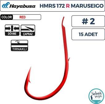 Hayabusa HMRS 172 Tırnaklı İğne Kırmızı #2 (15 Adet)