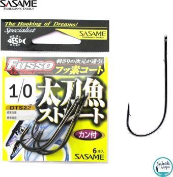 Sasame Fusso DTS22 TC Coat Tırnaklı Halkalı İğne #1/0 (6Ad)