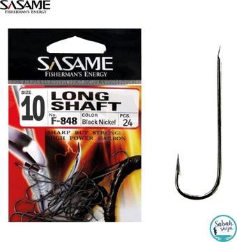 Sasame F-848 Long Shaft İğne #10 (24Ad) Siyah