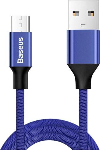 Baseus CAMYW-B13 Yiven Micro USB 1.5 Metre Şarj Kablosu Mavi