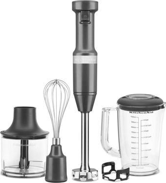 KitchenAid 5KHBV83DG 180 Watt Aksesuarlı Gri El Blenderı