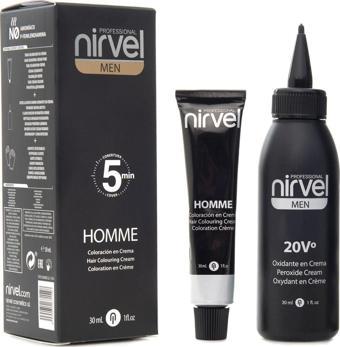 Nirvel Men Homme Gray Erkeklere Özel Saç Boyası Siyah 30 Ml Goldwell Men Reshade Bnz.