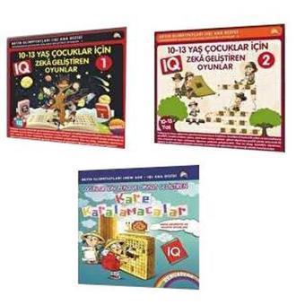 9 - 10 - 11 - 12 - 13 Yaş ve Üstü Çocuklar İçin IQ Zeka Geliştiren Akıl Oyunları Seti - 3 Kitap Takı - Bahar Çelik - Ekinoks