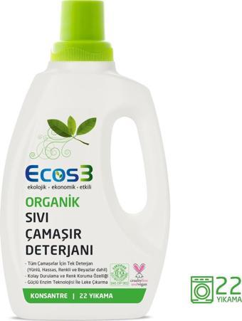 Ecos3 Ultra Konsantre Sıvı Çamaşır Deterjanı 750ml