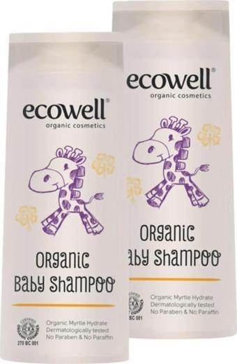 Ecowell Organik Bebek Şampuanı 300 ml 2 Adet