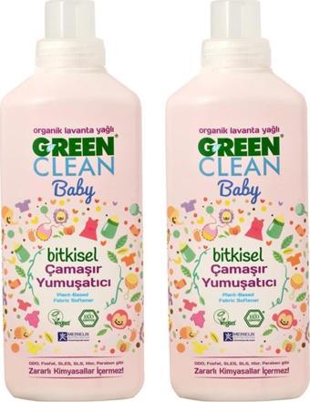 Green Clean Organik Lavanta Yağlı Baby Çamaşır Yumuşatıcısı 1000 ml 2'li