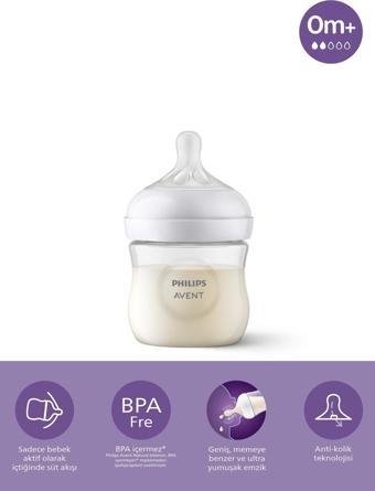 Philips Avent Natural Response Doğal Tepkili Pp Biberon, 125Ml, 0 Ay - Cam Değildir.