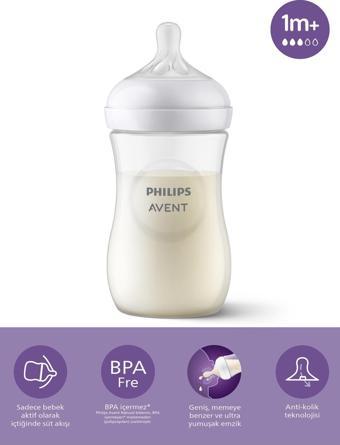 Philips Avent Natural Response Doğal Tepkili Pp Biberon, 260Ml, 1 Ay - Cam Değildir.