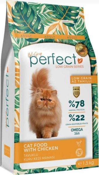 Perfect Az Tahıllı Yetişkin Tavuklu Kedi Maması 1.5 kg