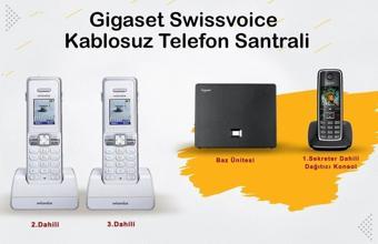 Swissvoice Gigaset C530 3 Dahili Telsiz Kablosuz Telefon Santrali