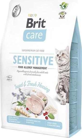 Brit Care Sensitive Hypoallergenic Böcek Ringa Balıklı Alerji Kontrolü Tahılsız Kedi Maması 7 Kg