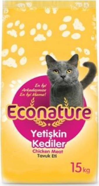 Econature Tavuklu Yetişkin Kedi Maması 15 Kg