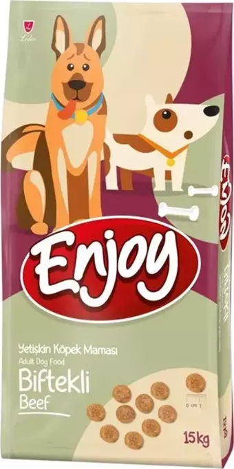Enjoy Biftekli Yetişkin Köpek Maması 15 Kg