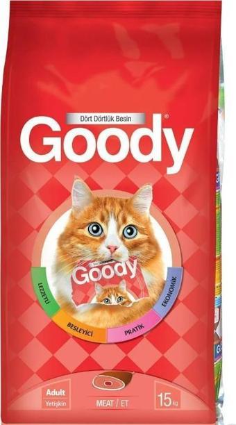 Goody Etli Yetişkin Kedi Maması 15 Kg