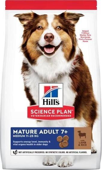 Hills Adult 7+ Kuzu Etli Ve Pirinçli Yaşlı Köpek Maması 14 Kg