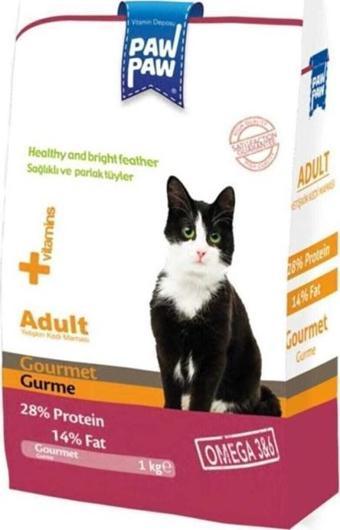 Paw Paw Gurme Renkli Kedi Maması 1 kg