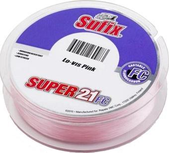 Sufix Super 21 Fluorocarbon Misina Pembe 0.40mm 12.4kg 50mt