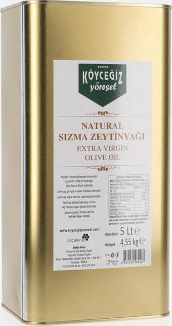 Kb Köyceğiz Yöresel Naturel Sızma Zeytinyağı 5 Lt