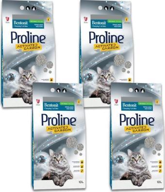 Proline Aktif Karbon Kedi Kumu 10 Lt X 4 Adet