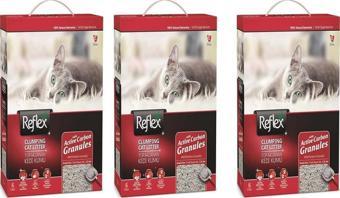 Reflex Granül Aktif Karbonlu Topaklanan Kedi Kumu 6 Lt 3 Adet