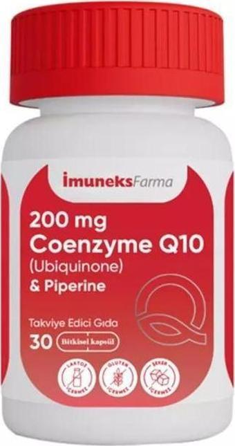 İmuneks 200 Mg Coenzyme Q10 30 Bitkisel Kapsül