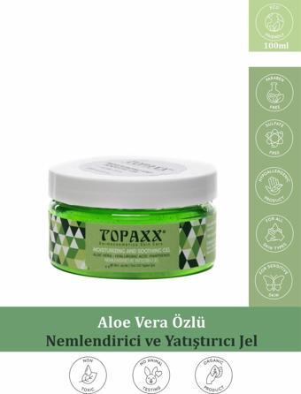 Topaxx Güneş Sonrası Nemlendirici Ve Yatıştırıcı Aloe Vera Jel 100 ml