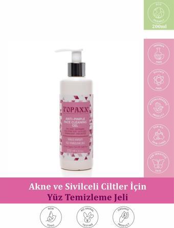 Topaxx Sivilce Akne Ve Siyah Nokta Karşıtı Yağlı Ve Karma Ciltler İçin Gözenek Azaltıcı Yıkama Jeli 200 ml