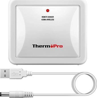 ThermoPro Tx-4 Bağlantılı Su Geçirmez Verici Ek Dış Mekan İlave Sensörü